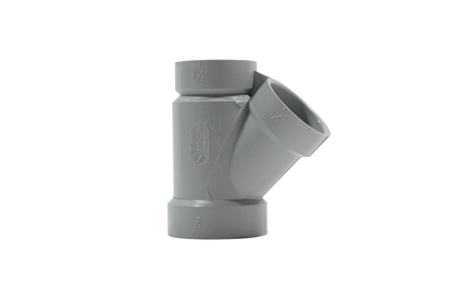 2"x1 1/2"x1 1/2"x45D PVC DWV WYE HxHxH SYSTEM 15