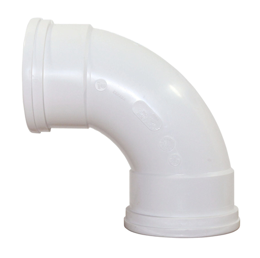 4"x90D PVC ELBOW SWR DR35 GxG RING-TITE/TRENCH TOUGH PLUS