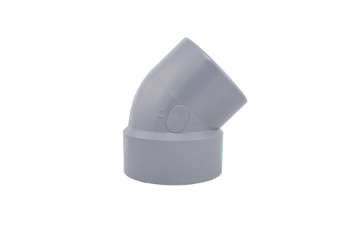3"x45D PVC DWV ELBOW SPxH SYSTEM XFR