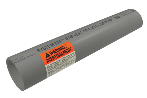 3"x10' CPVC FLUE GAS VENT PIPE P/E SYSTEM 636