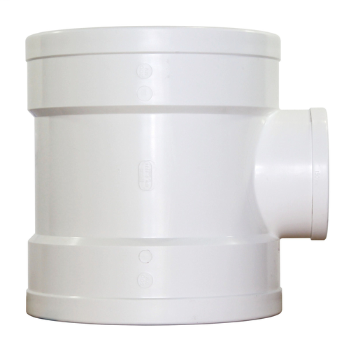 12"x8" PVC TEE SWR DR35 GxGxG RING-TITE/TRENCH TOUGH PLUS