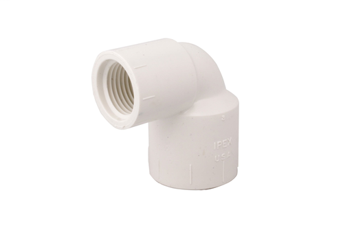 3/4"x1/2"x90D PVC SCH40 RED. ELBOW SOCxFPT WHITE XIRTEC140