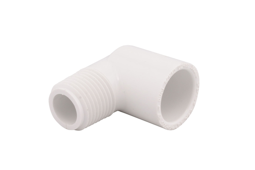 2"x90D PVC SCH40 STREET ELBOW MPTxSOC WHITE XIRTEC140