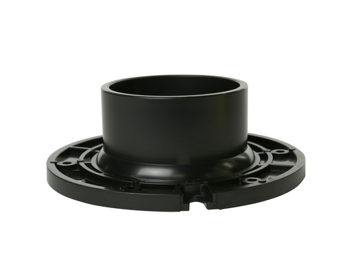 4"x3" ABS DWV CLOSET FLANGE W/ MLD TEST PLATE HUB