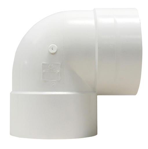 12"x90D PVC SHORT TURN ELBOW HxH SDR35 BDS