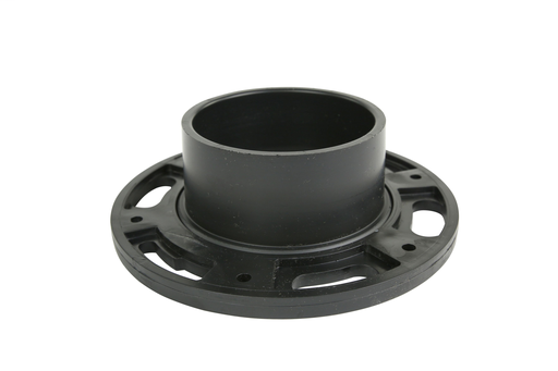 4"x3" ABS DWV ADJ. CLOSET FLANGE W/ MLD TEST PLATE