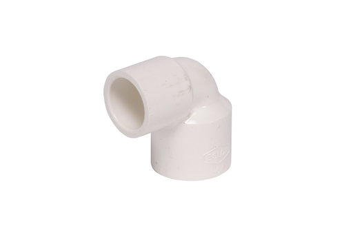 1"x3/4"x90D PVC SCH40 RED. ELBOW SOCxSOC WHITE XIRTEC140