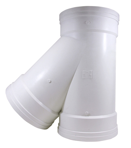 12"x45D PVC WYE SWR DR35 GxGxG RING-TITE/TRENCH TOUGH PLUS