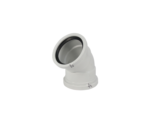 4"x45D PVC EXT. ELBOW SWR DR35 GxG TRENCH TOUGH PLUS/RING-TITE