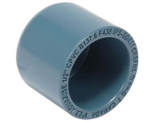 1/2" CPVC CAP SOC AQUARISE