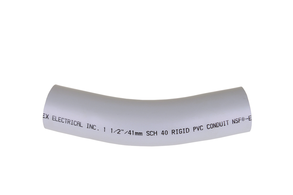 IPEX 068623 11/4 Inch Schedule 40 PVC 30 Degrees Plain End Standard