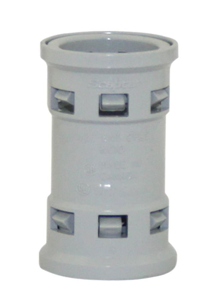 Product image for Ipex KC10 (089000) 1/2" PVC ENT Conduit Kwikon® Coupling
