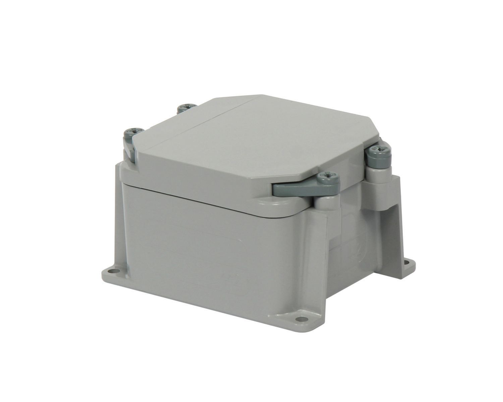 Product image for IPEX 277000 4 x 4 x 2 Inch 25.55 In. NEMA 1/2/3R/4/4X/6/6P/12/13 PVC Junction Box