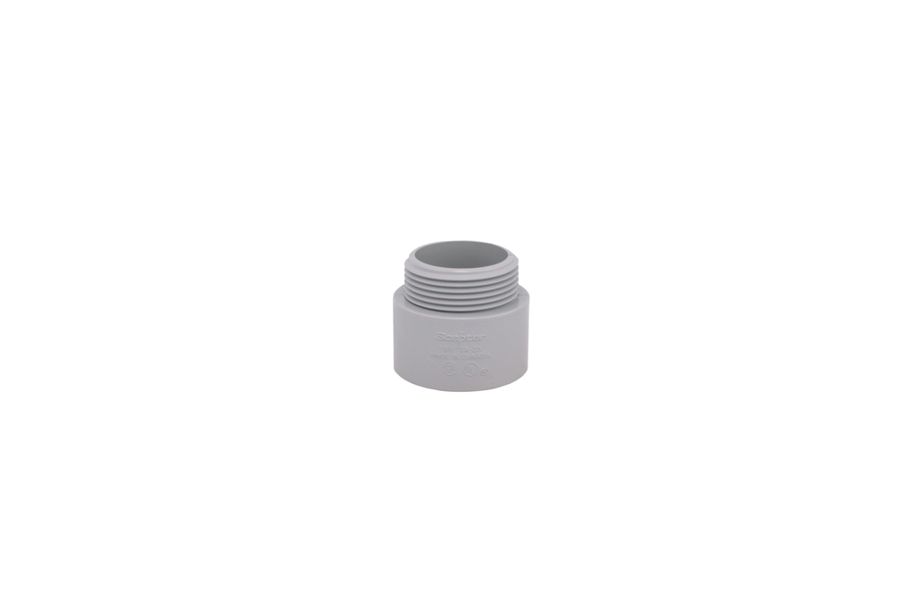 Product image for Ipex 077027 (TA40) 2-1/2" PVC Sch40 Conduit Male Terminal Adapter