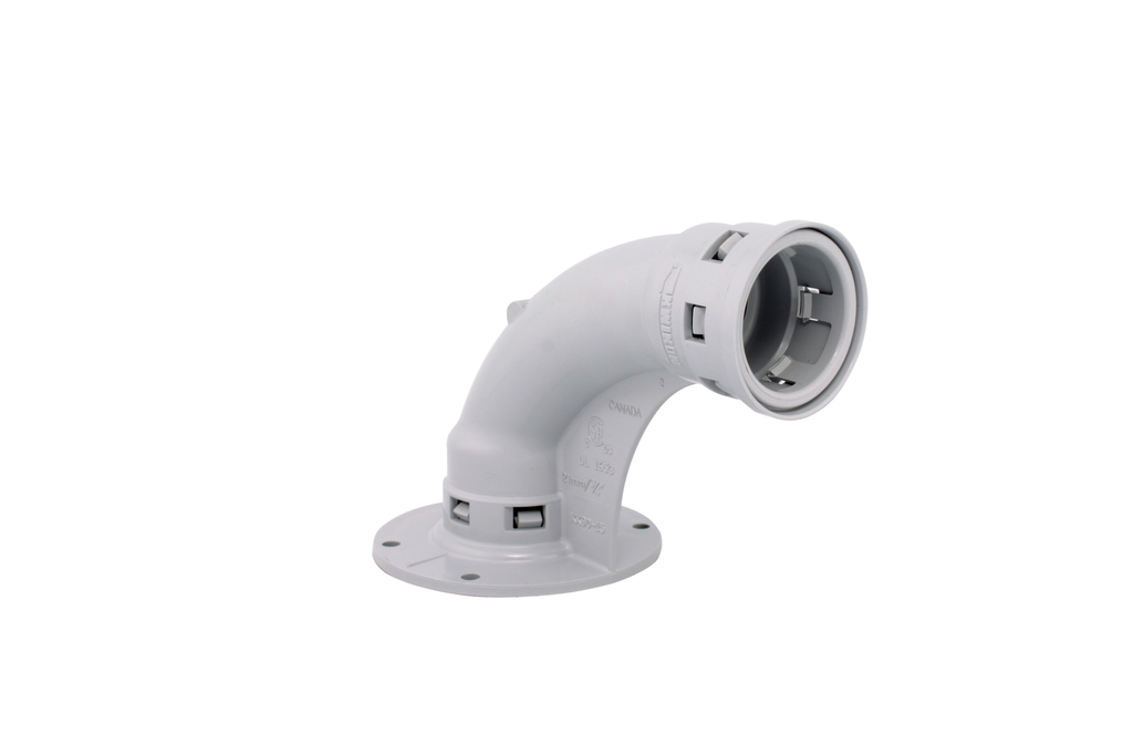 Product image for IPX 089055 1/2"x90D PVC STUBDOWN KW