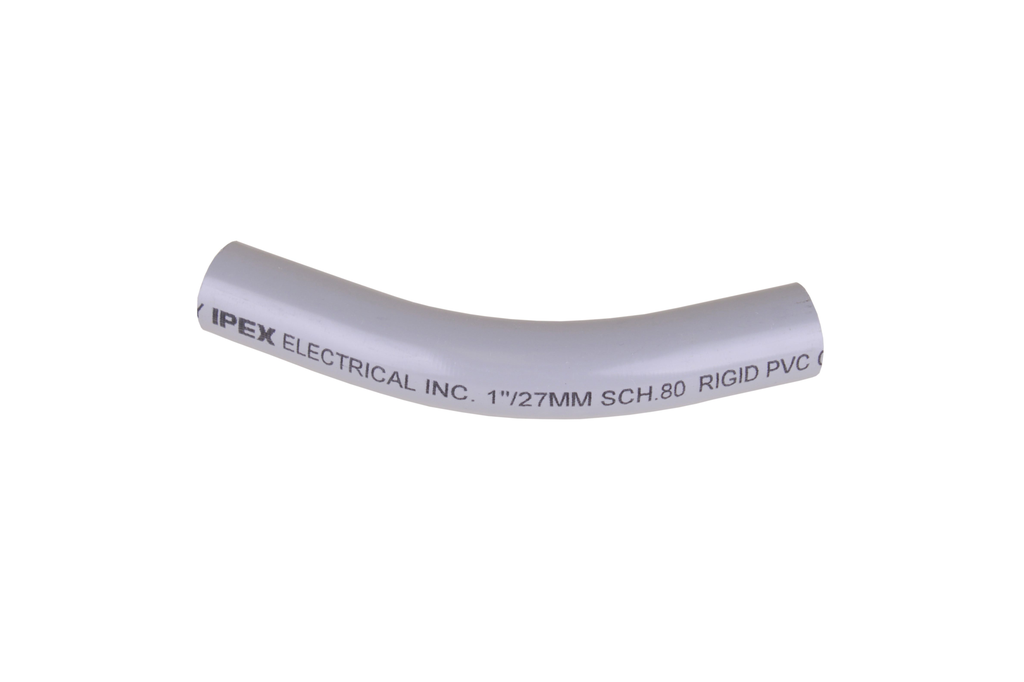 Product image for IPX 068812 1"x45D PVC STD ELBOW SPx