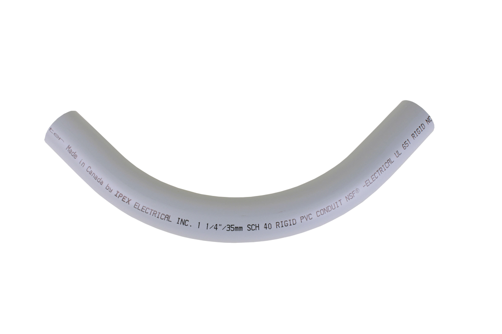 Product image for IPX 068583 1 1/4"x90D PVC STD ELBOW