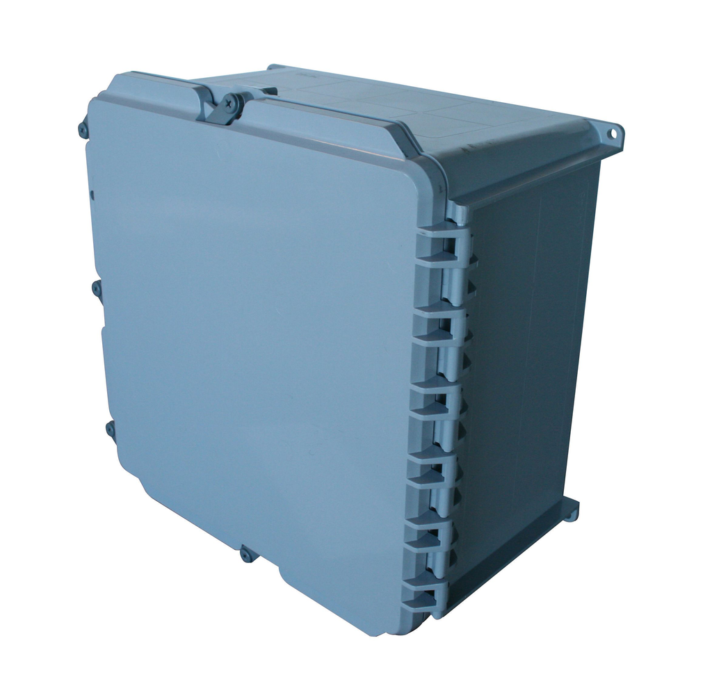 Product image for 14"X14"X8" PVC JUNCTION BOX HINGED SCEPTER