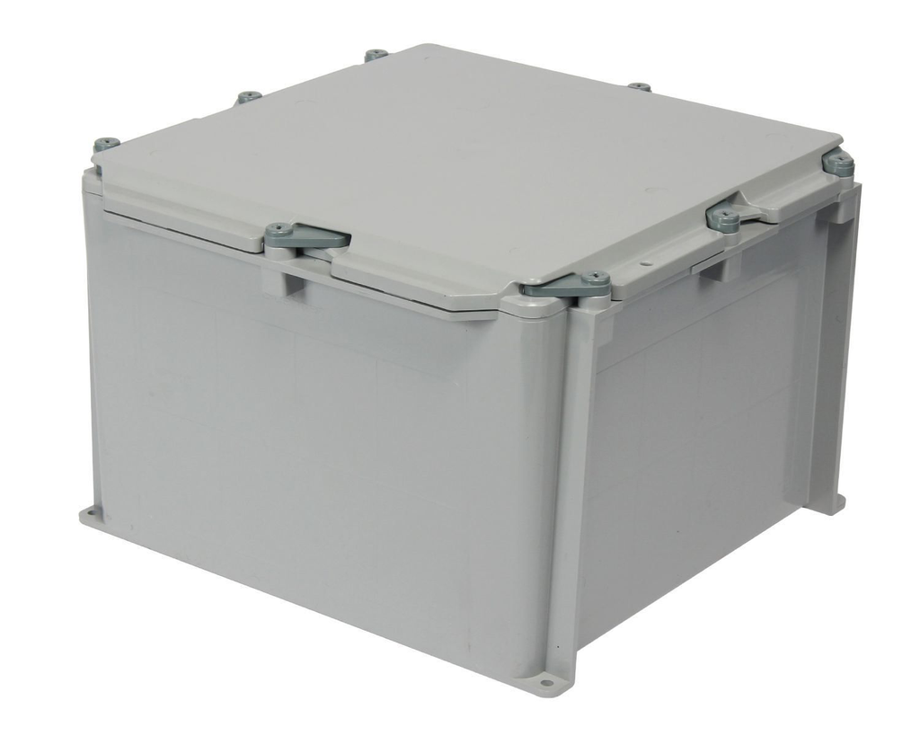 Product image for IPEX 277010 12 x 12 x 8 Inch 1092.9 In. NEMA 1/2/3R/4/4X/6/6P/12/13 PVC Junction Box