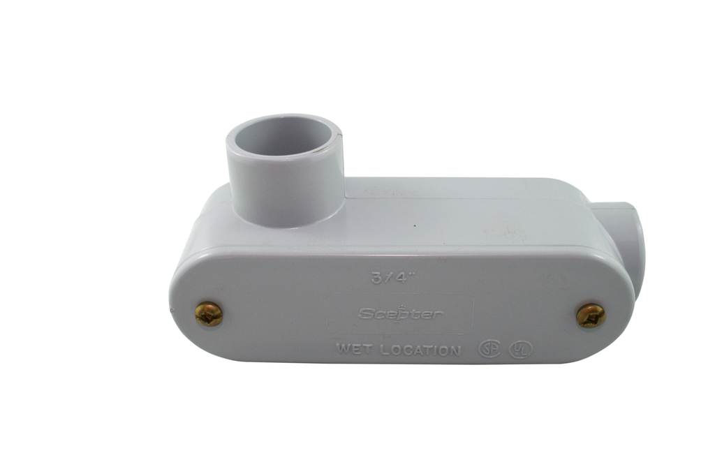 Product image for IPEX 077522 3/4 Inch PVC Type LL Rigid Conduit Body