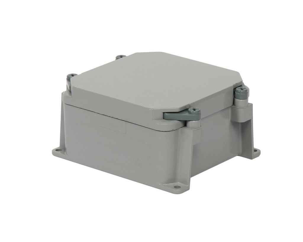 Product image for IPEX 277002 5 x 5 x 2 Inch 41.89 In. NEMA 1/2/3R/4/4X/6/6P/12/13 PVC Junction Box
