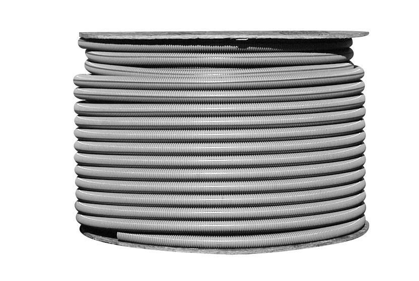 Product image for Ipex 012047 1-1/4" Kwikon® ENT Corrugated PVC Flexible Conduit, Blue Stripe (1000ft Reel)