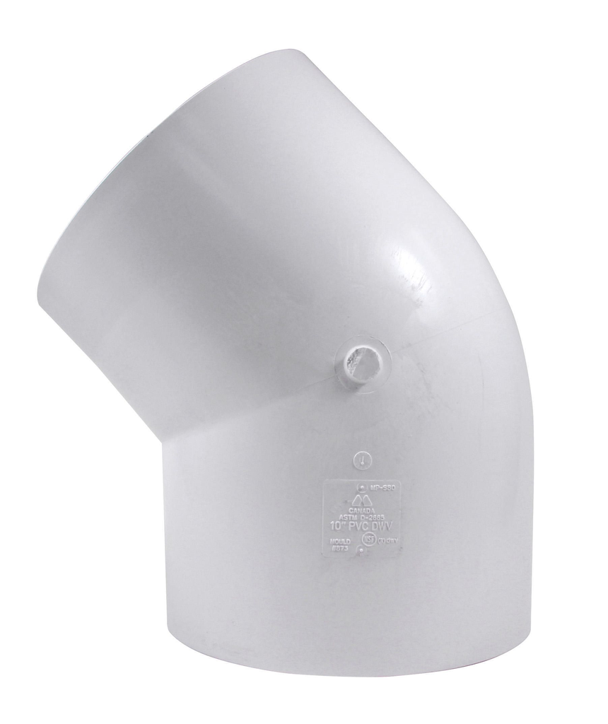 Product image for IPE 026170 10IN 45D PVC EL