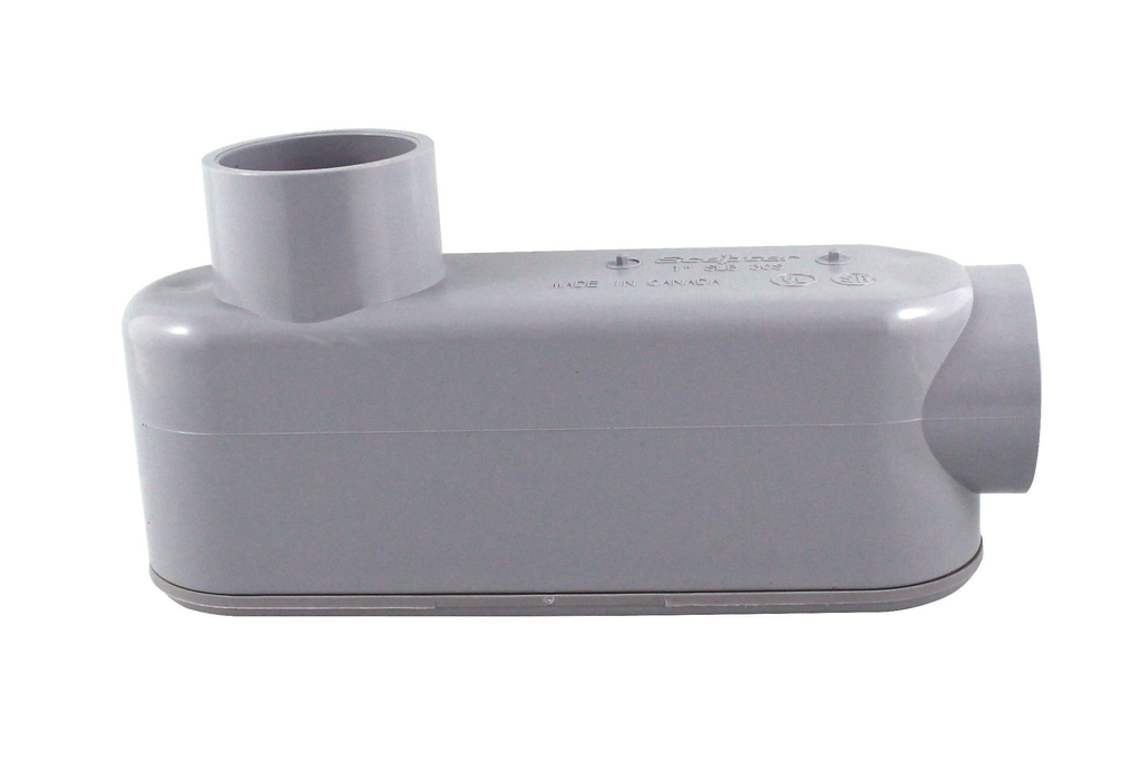 Product image for IPEX 077543 1 Inch PVC Type LB Rigid Conduit Body