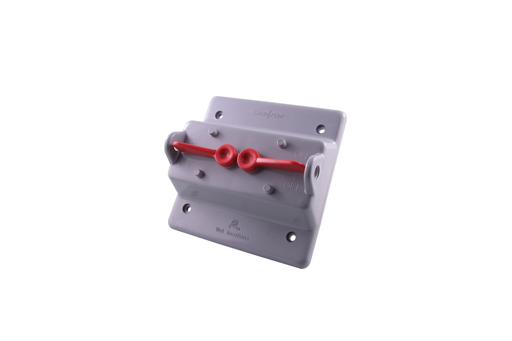 Product image for IPEX 077376 PVC 2-Gang Toggle Switch Weatherproof Cover