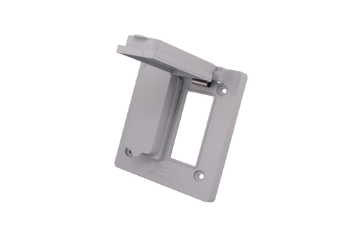 Product image for IPX 077096 PVC WP DBL GANG COV. DBL