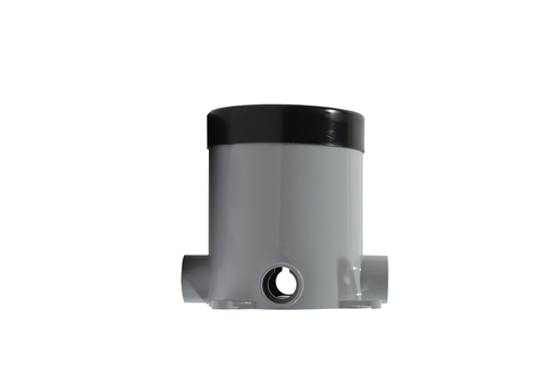 Product image for IPEX 076954 4 x 1 Inch 2-Hub PVC 3-Gang Floor Box Base