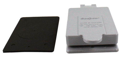 Product image for IPX 077785 PVC WP SING. GANG COV. G