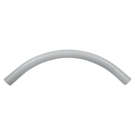 Product image for IPEX 068769 4 Inch Schedule 40 PVC 90 Degrees Plain End Special Radius Rigid Conduit Elbow