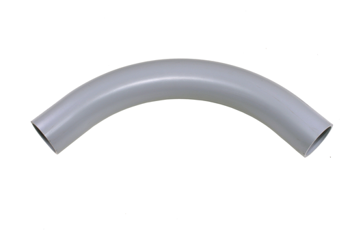 Product image for IPEX 068587 3 Inch Schedule 40 PVC 90 Degrees Plain End Standard Radius Rigid Conduit Elbow