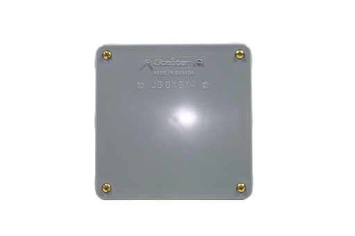 JB664 6"x6"x4" PVC JUNCTION BOX W/ GSKT SCEPTER