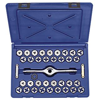 HANSON 38-Piece Machine Screw, Fractional & Metric 1" Hex Die Set