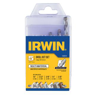 Multi-Material Drill Bit Set, 10-Piece Multi-Material Drill Bit Set
