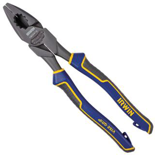 9-1/2" High Leverage Lineman's Pliers with Fish Tape Puller