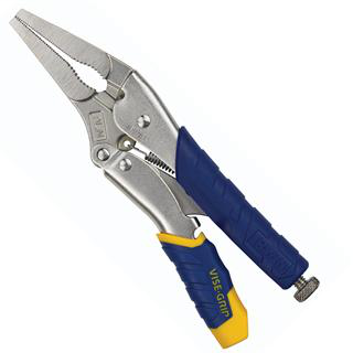 Fast Release™ Long Nose Locking Pliers with Wire Cutter, 9" / 225 mm
