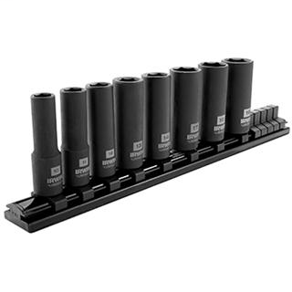 8-Piece Impact Metric Socket Rail Set with 3/8" Drive