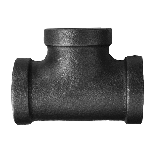 1-1/2" x 1" Reducing Tee Black