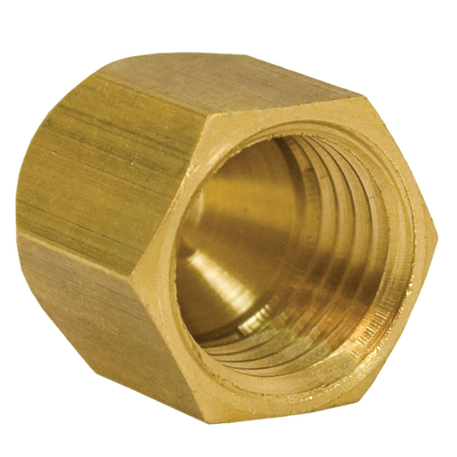 5/16" Brass Flare Cap