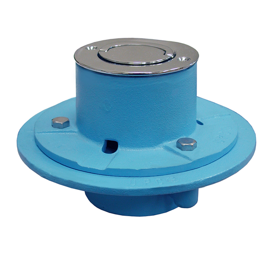 2" IPS Code Blue Roman Tub Drain with 7" Base and Chrome Plated Strainer