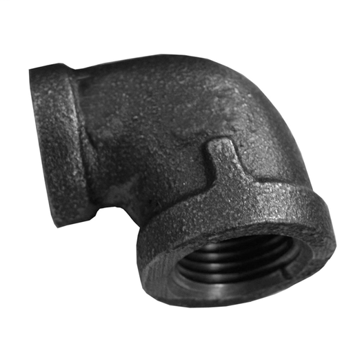 3/4" x 3/8" Reducing 90° Elbow Black