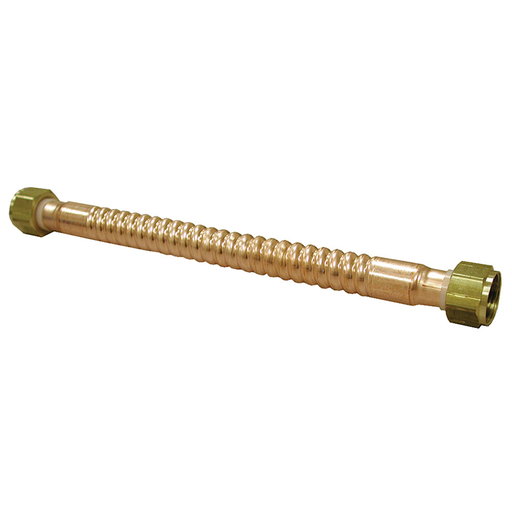 3/4" x 18" Copper Corrugated Water Heater Connector