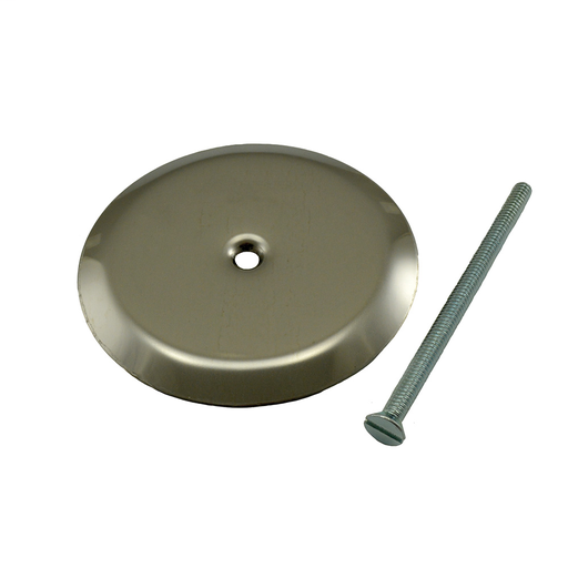 5" Stainless Steel Cleanout/Extension Cover, Floor Mount with 4" Bolt (16 Gauge)