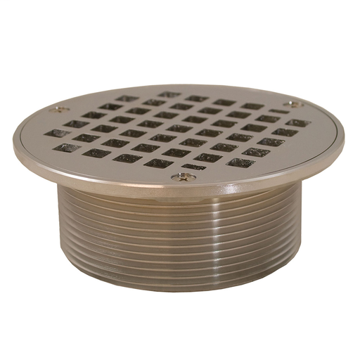 3-1/2" IPS Metal Spud with 5" Chrome Plated Round Strainer