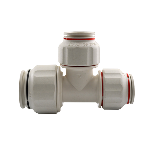 1" x 3/4" x 3/4" Twist to Lock Plastic Tee Union