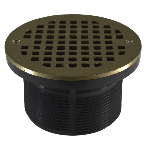3-1/2" IPS PVC Spud with 5" Nickel Bronze Strainer