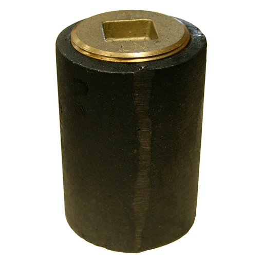 3" Plain End Cast Iron Cleanout-Short Pattern with 2-1/2" Countersunk Southern Code Plug - 3-5/8" Height